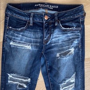 American eagle ripped jeans
